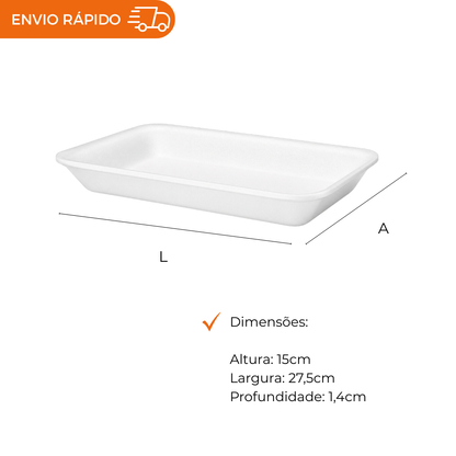 BANDEJA B4 FUNDA BRANCA - CFL-004 - FD C/4X100