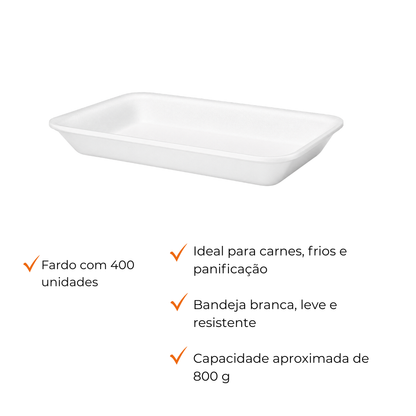 BANDEJA B4 FUNDA BRANCA - CFL-004 - FD C/4X100