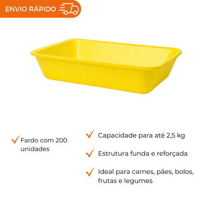 BANDEJA B65 FUNDA AMARELA - CF-065 - FD C/4X50