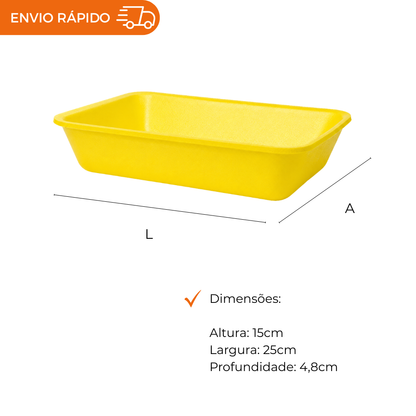 BANDEJA B65 FUNDA AMARELA - CF-065 - FD C/4X50