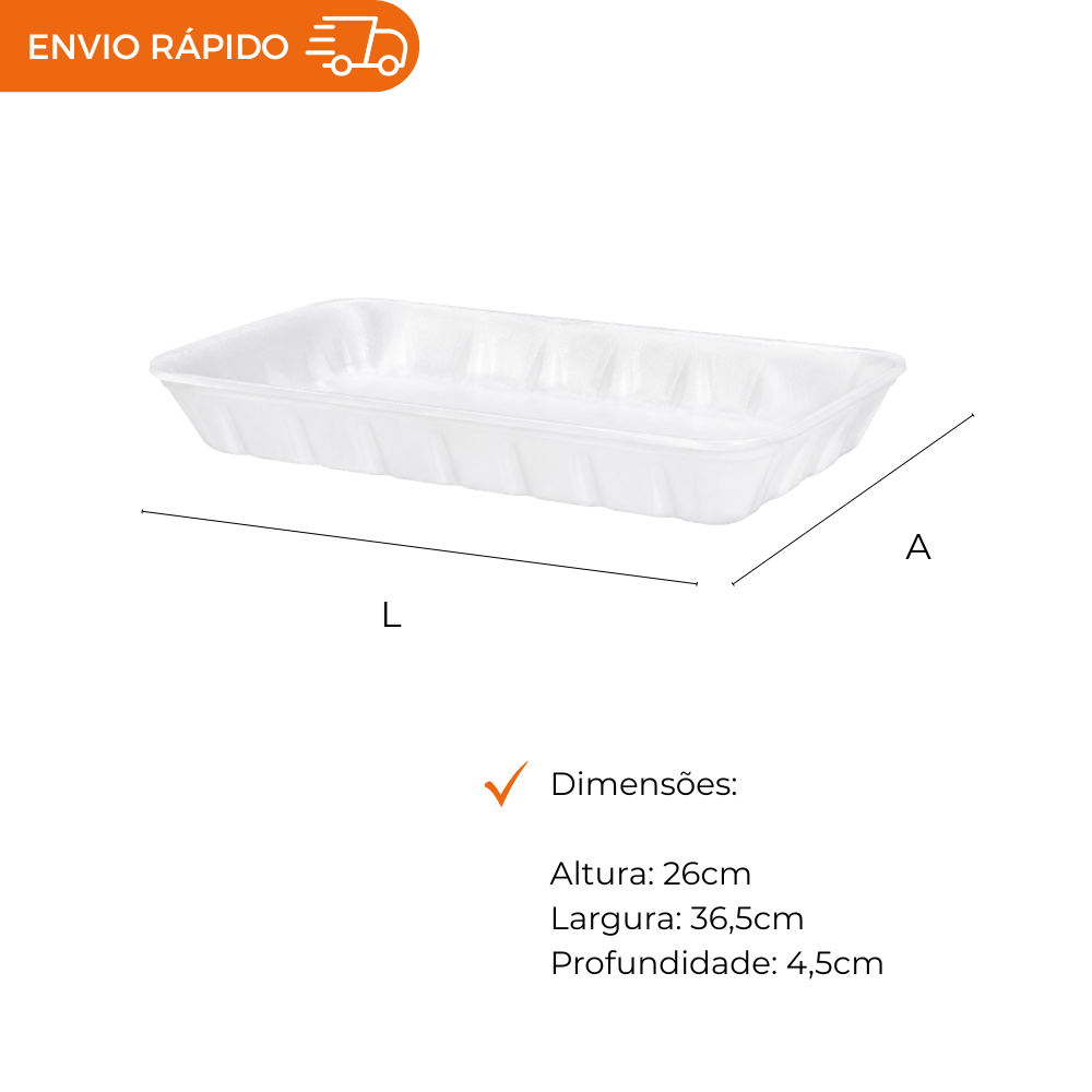 BANDEJA B67 FUNDA BRANCA - CF-067 - FD C/2X50