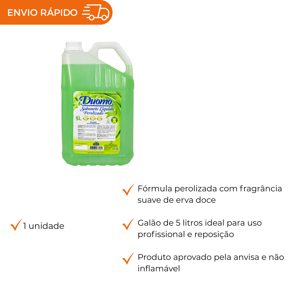 SABONETE LIQ PEROL. DUOMO ERVA DOCE 5L - UN
