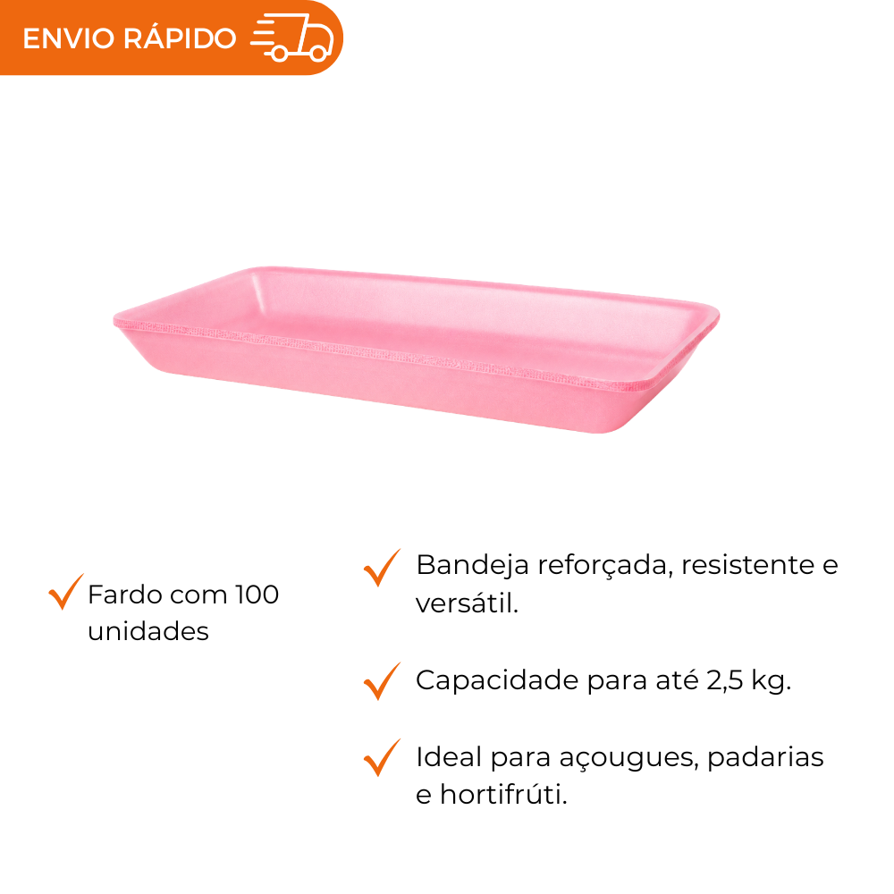 BANDEJA B8 RASA ROSA - CR-008 - FD C/100