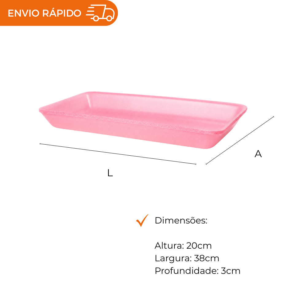 BANDEJA B8 RASA ROSA - CR-008 - FD C/100
