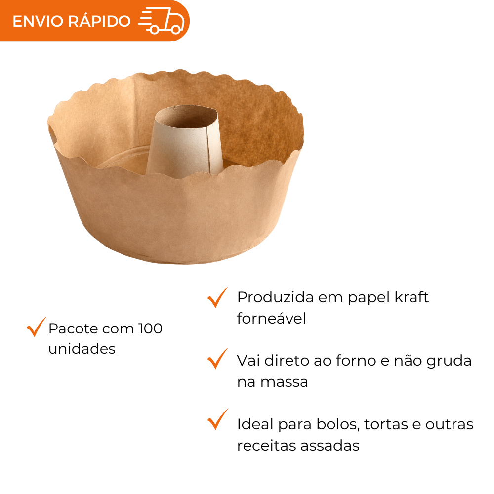 FORMA FORNEAVEL TORTA SUICA 13 KRAFT - PC C/100