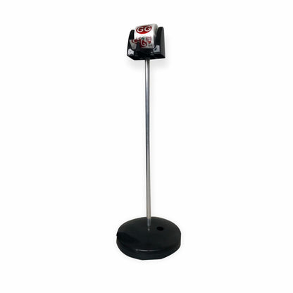 BASE PEDESTAL PRETO C/HASTE DE ALUMINIO - UN