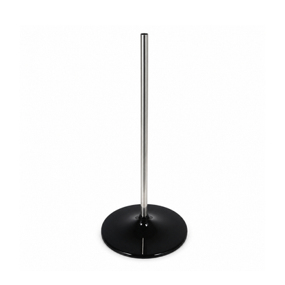 BASE PEDESTAL PRETO C/HASTE DE ALUMINIO - UN