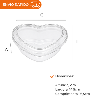 EMBALAGEM PET DOCE CORACAO 260ML - G 620 - CX C/200