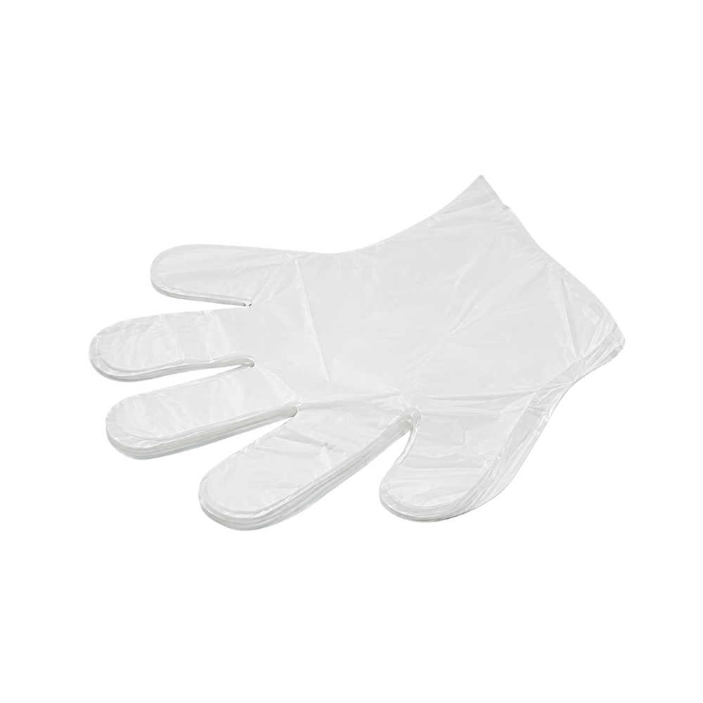 LUVA PLASTICA DESCARTAVEL TRANSPARENTE - PC C/100