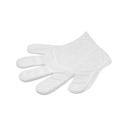 LUVA PLASTICA DESCARTAVEL TRANSPARENTE - PC C/100