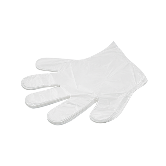 LUVA PLASTICA DESCARTAVEL TRANSPARENTE - PC C/100