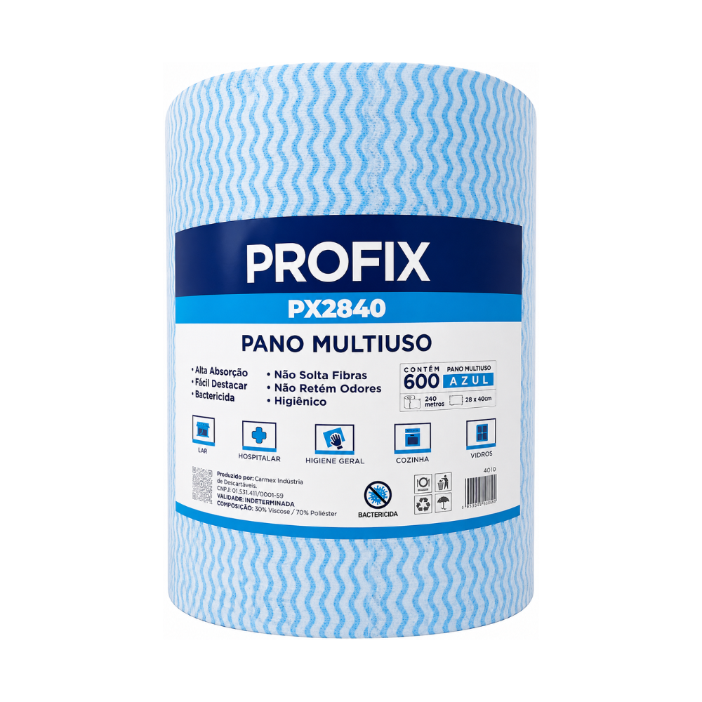 PANO MULTIUSO 35G AZUL 28CM - RL C/600