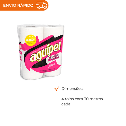 PAPEL HIGIENICO FOLHA SIMPLES - FD C/4X30M