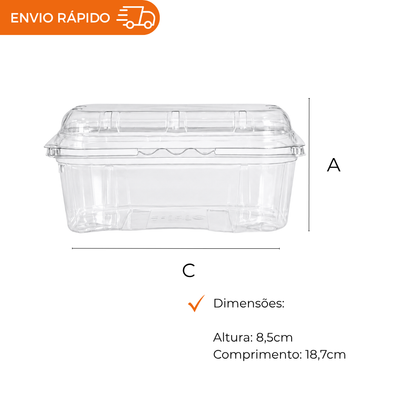 CUMBUCA CRISTAL P/ FRUTAS 500G - GF 501 - CX C/500