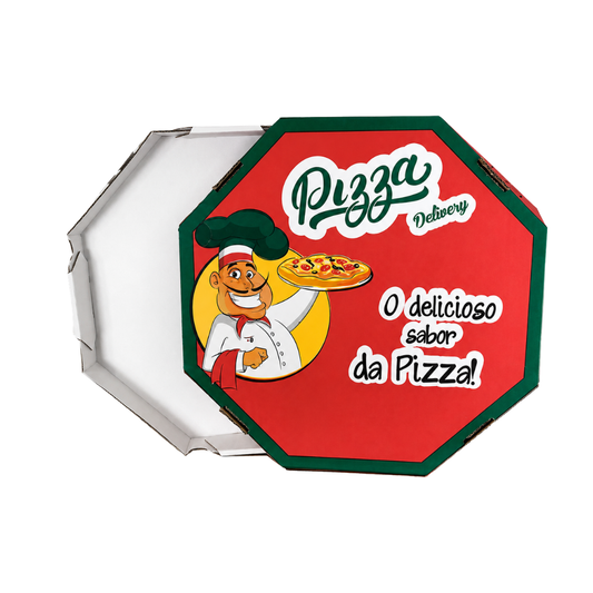 EMB. P/PIZZA 30CM BRANCA IMPRESSA - PC C/25