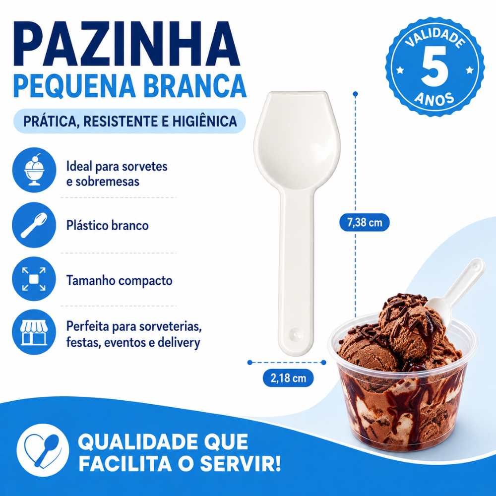 PAZINHA PEQUENA BRANCA - PSB-914 - CX C/6X500