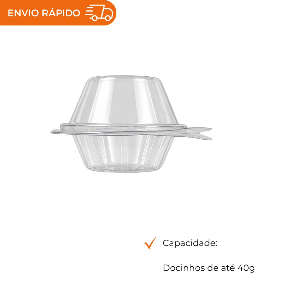 BLISTER PARA DOCES PET 50 UNIDADES | EMBALAGEM PARA DOCINHOS ATÉ 40G