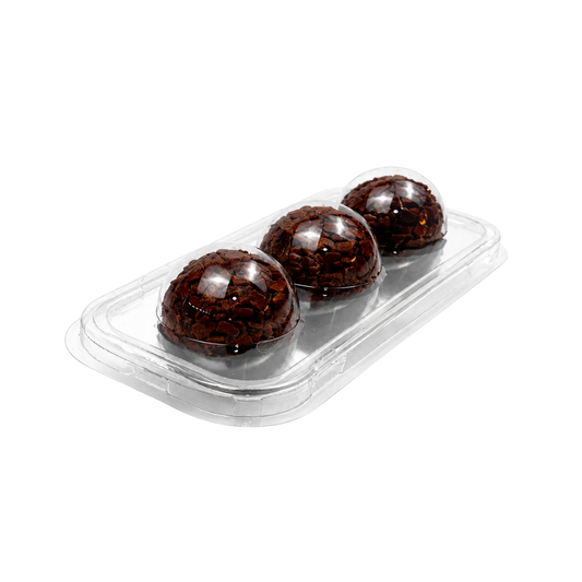 EMBALAGEM CRISTAL PARA 3 DOCINHOS PET 5 UNIDADES TRUFAS E DOCES