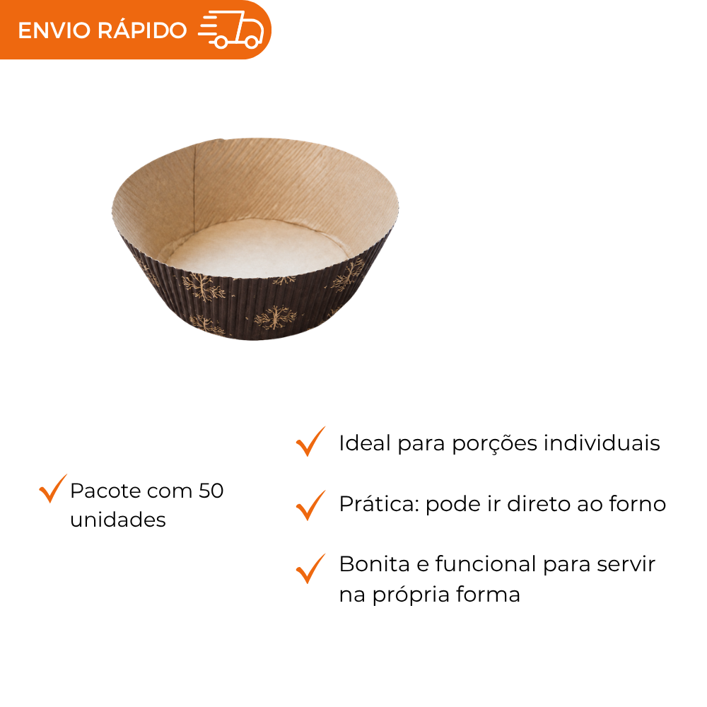 FORMA FORNEAVEL BOMBOCADO 70X30MM  - PC C/50