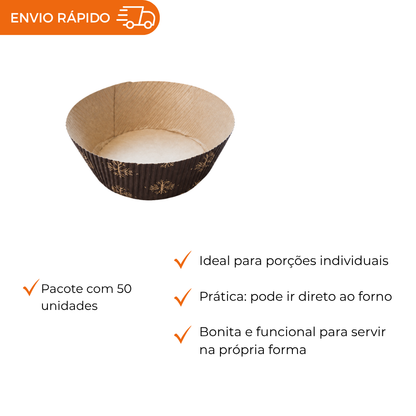 FORMA FORNEAVEL BOMBOCADO 70X30MM  - PC C/50