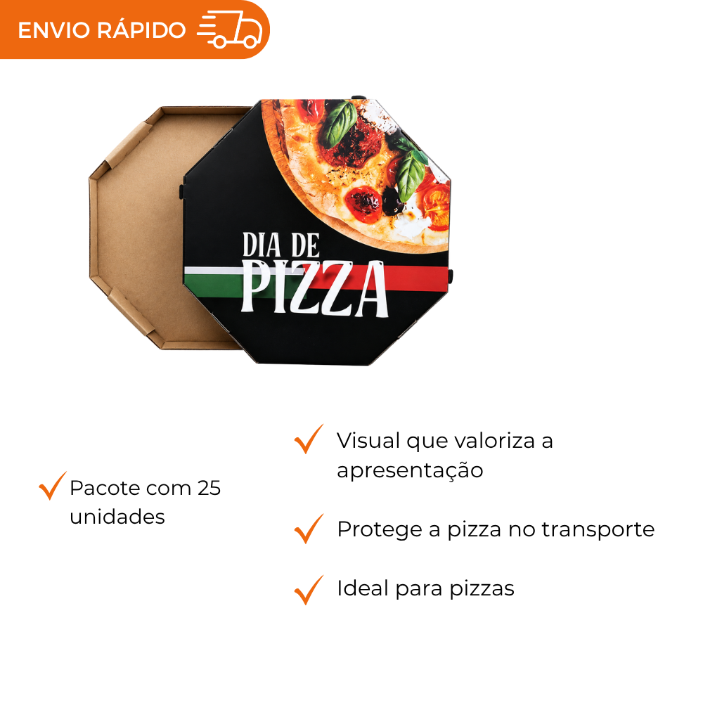 EMB. P/PIZZA 35CM BRANCA IMPRESSA DIA - PC C/25