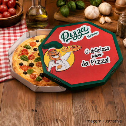 EMB. P/PIZZA 45CM BRANCA IMPRESSA - PC C/25