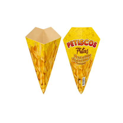 EMBALAGEM CONE BATATA FRITA PEQUENO - PC C/50
