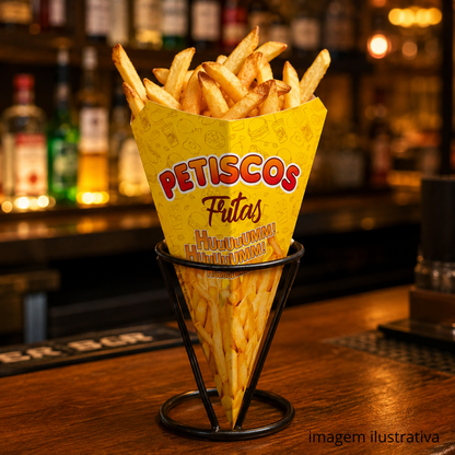EMBALAGEM CONE BATATA FRITA PEQUENO - PC C/50