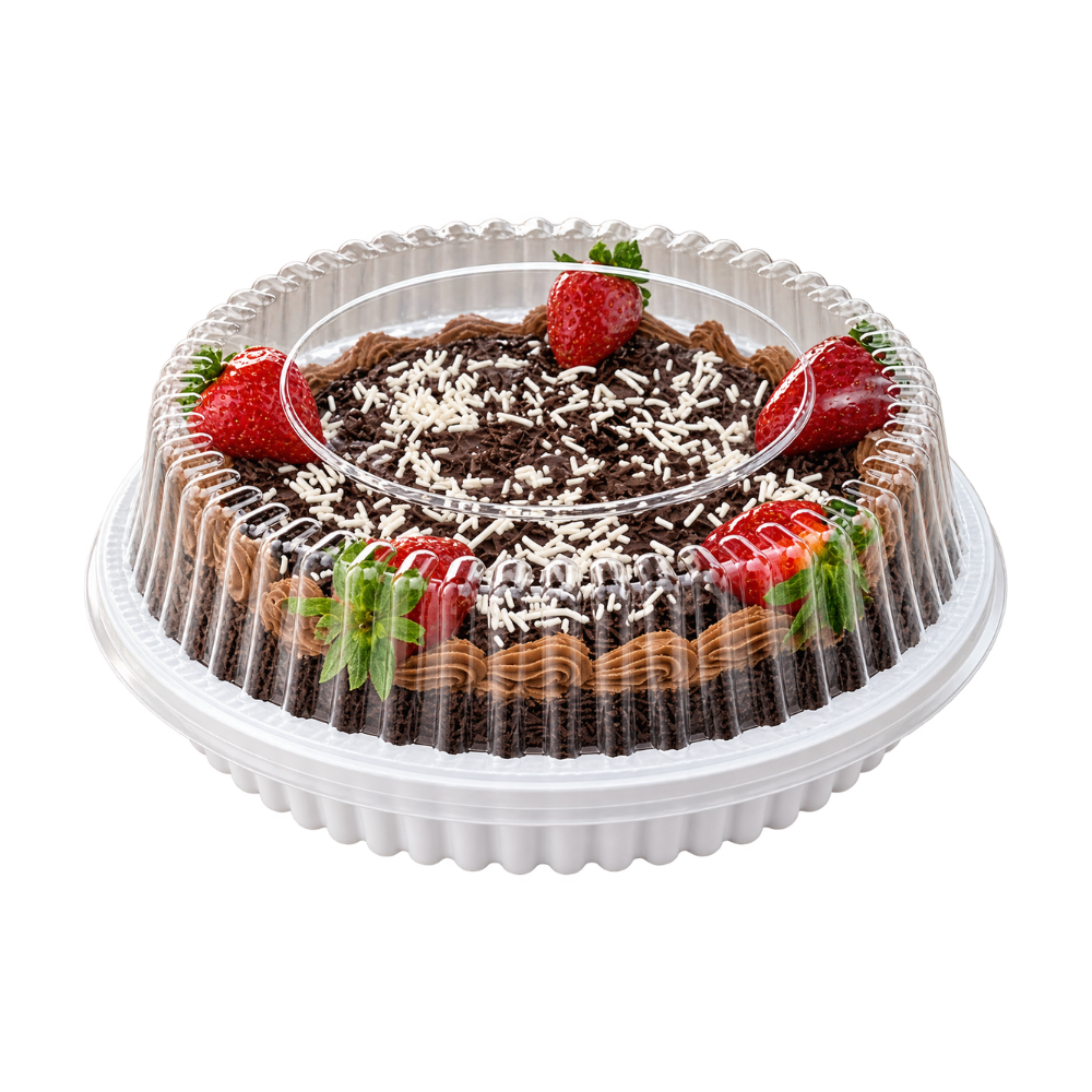EMBALAGEM PET TORTA PQ BR - G 40M - CX C/100