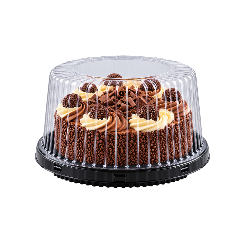 EMBALAGEM PET TORTA MINI PT - D 32A - CX C/100
