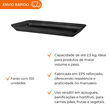 BANDEJA B8 RASA PRETA - CR-008 - FD C/100