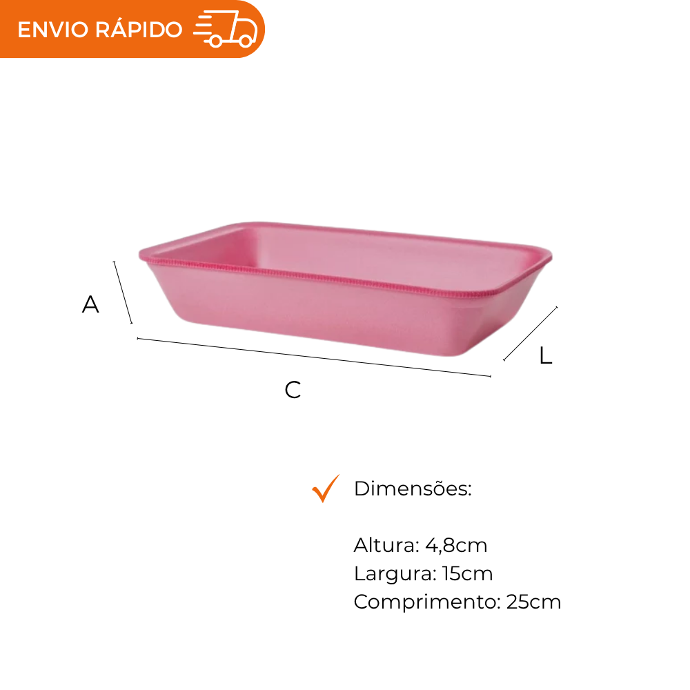 BANDEJA B65 FUNDA ROSA - CF-065 - FD C/4X50
