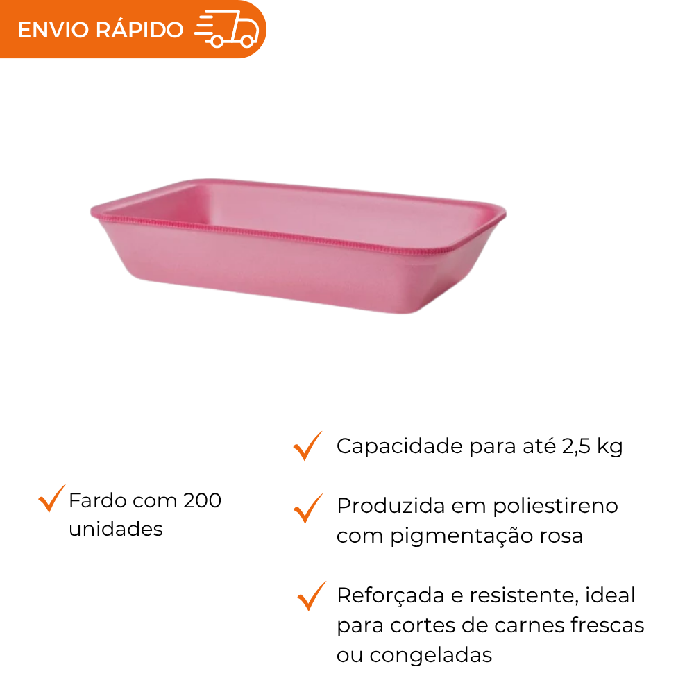 BANDEJA B65 FUNDA ROSA - CF-065 - FD C/4X50