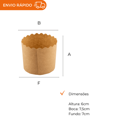 ASSADEIRA P/PANETONE 100G - PC C/100