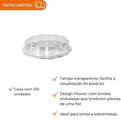 EMBALAGEM PET TORTA MINI BR - G 32FB - CX C/100