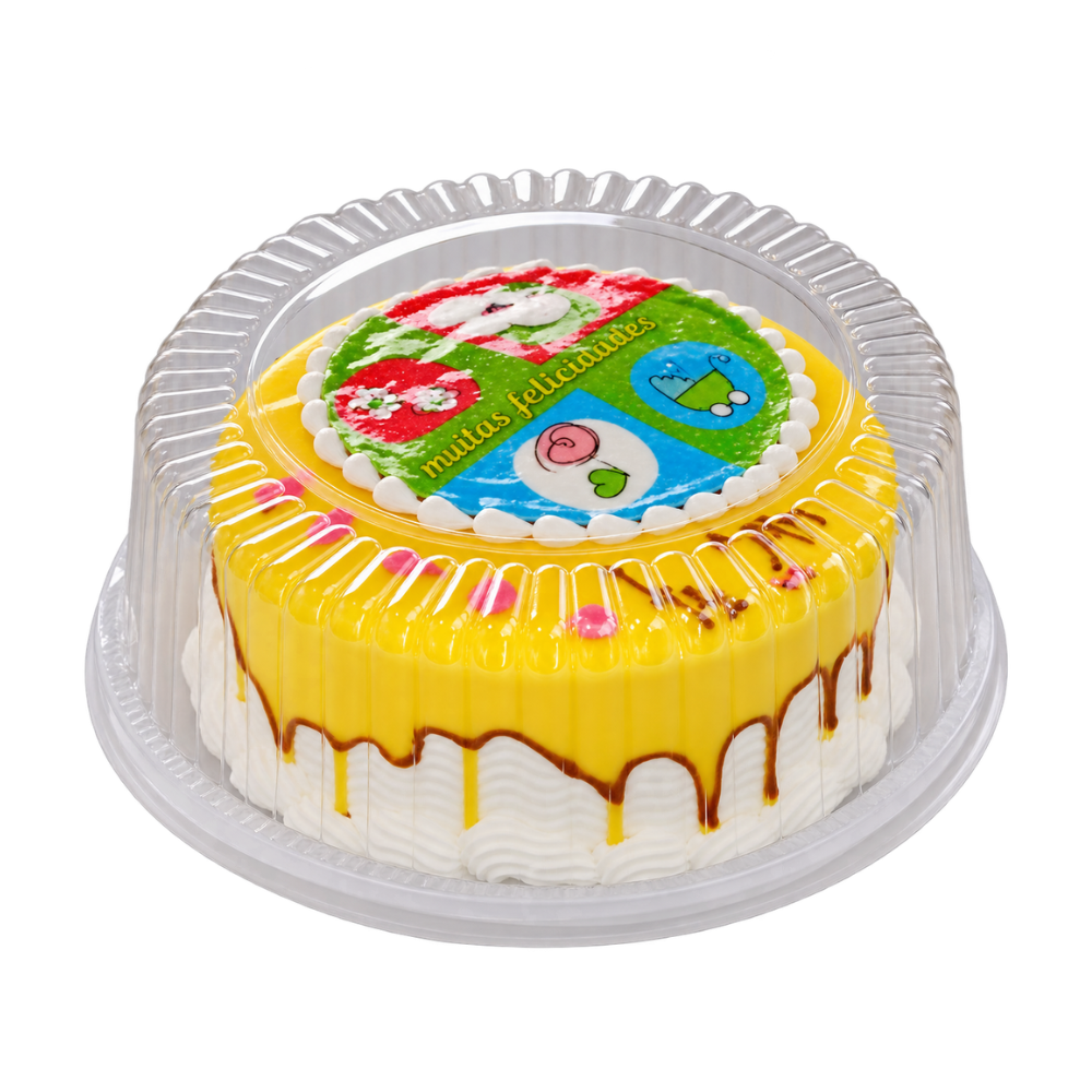 EMBALAGEM PET TORTA MEDIA BR - G 56MM - CX C/50