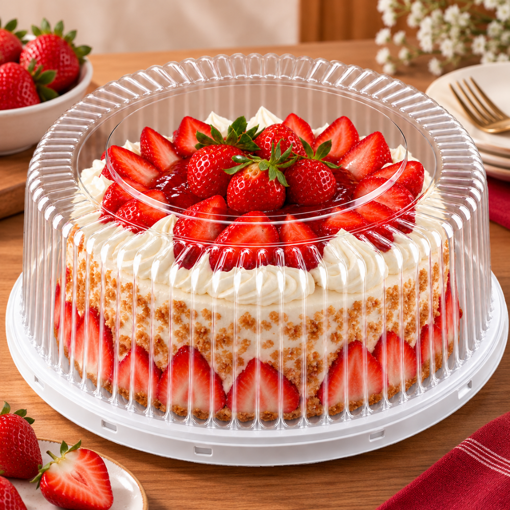 EMBALAGEM PET TORTA GRANDE BR - G 60MM - CX C/50