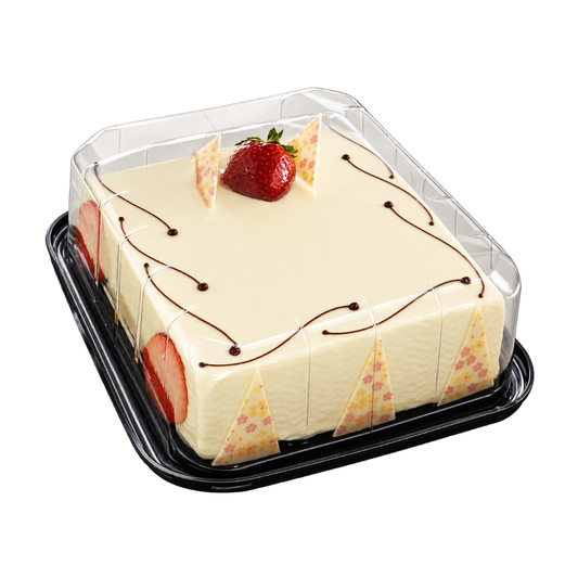 EMBALAGEM PET TORTA RET MINI PT - G 45CT - CX C/50