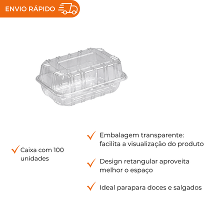 EMBALAGEM PET DOCE ARTICULADO - DA 20 - CX C/100