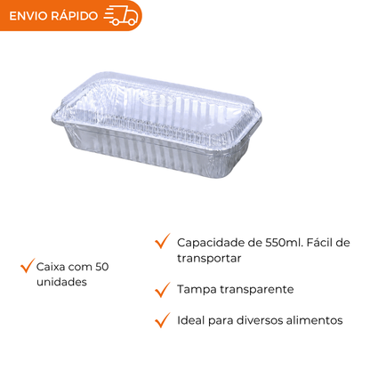 ASSADEIRA P/BOLO INGLES C/TP PET 550ML - CX C/50