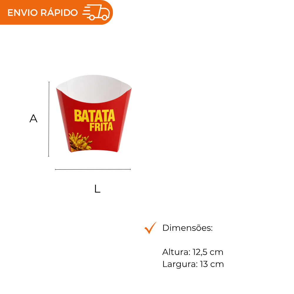 EMBALAGEM PARA BATATA GRANDE VERMELHA - PC C/50