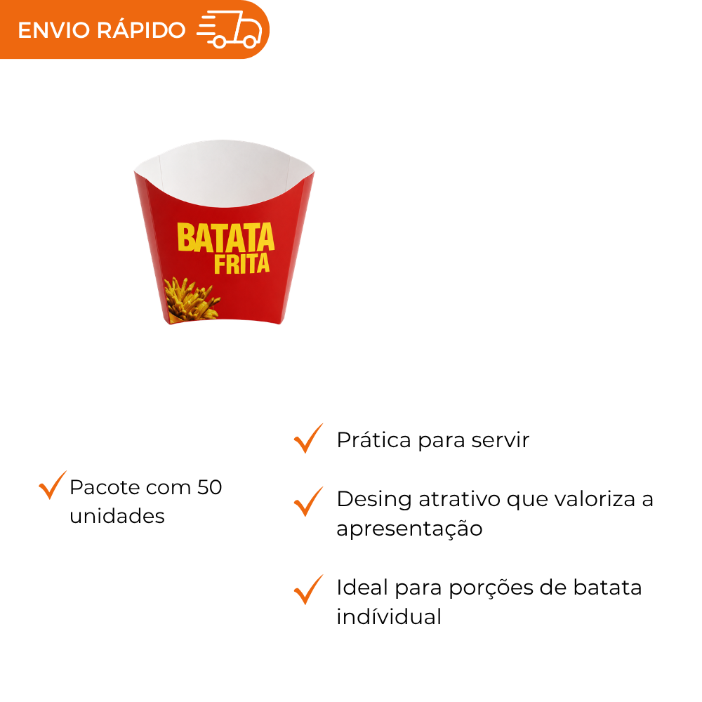 EMBALAGEM PARA BATATA PEQUENA VERMELHA - PC C/50