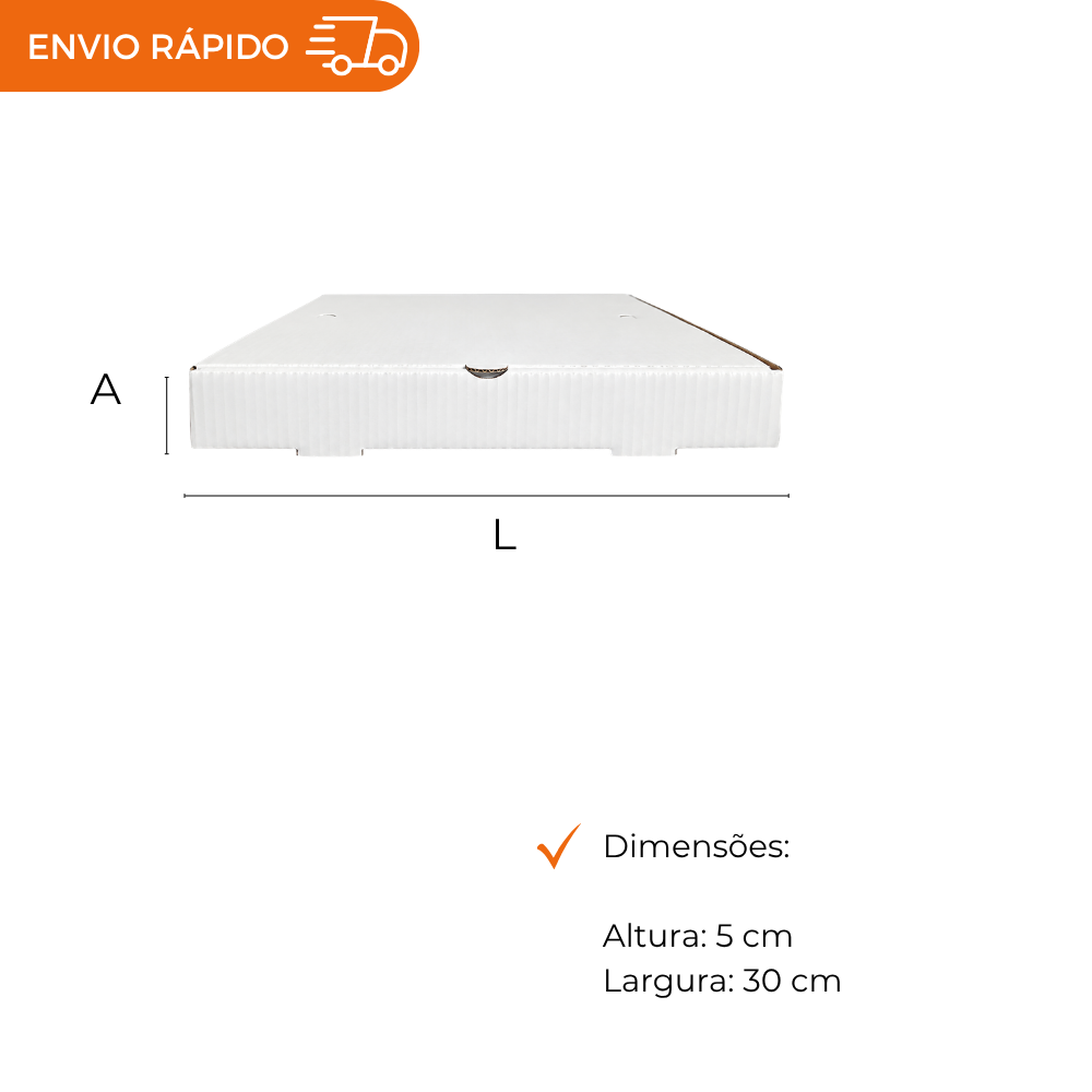 EMB. P/SALGADOS/DOCES N°30 S/IMP BRANCA - PC C/25