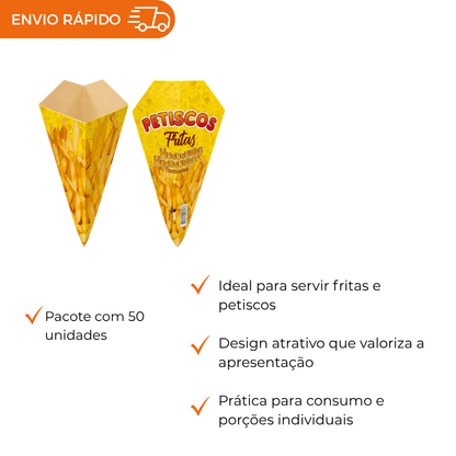 EMBALAGEM PARA PETISCO GRANDE - PC C/50