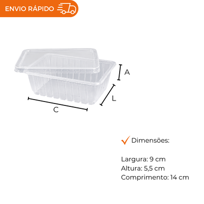 POTE 1000ML C/TAMPA RET PP - KPR-1000 - PC C/24