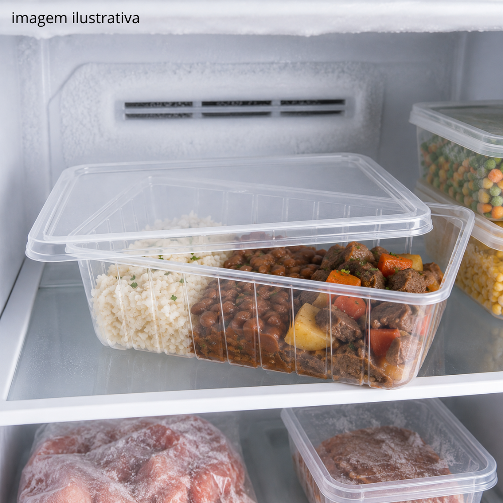 POTE 1500ML C/TAMPA RET PP - KPR-1500 - PC C/10