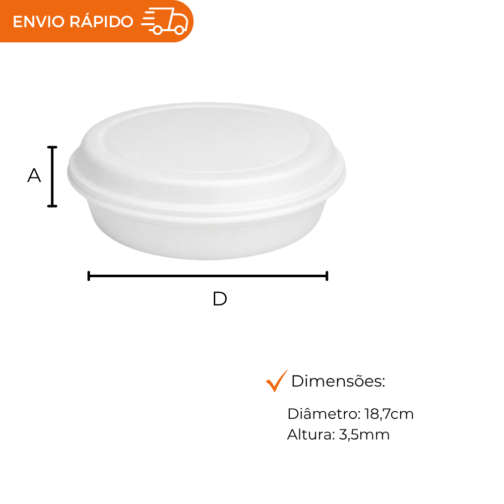 MARMITEX DE ISOPOR C/ TP 500ML- PT-500. - FD C/50