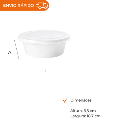 MARMITEX DE ISOPOR C/ TP 1100ML-TM-104. - FD C/50