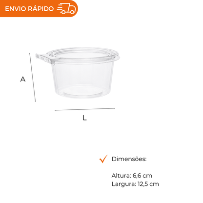 POTE 500ML COM LACRE PET - F771 - CX C/100