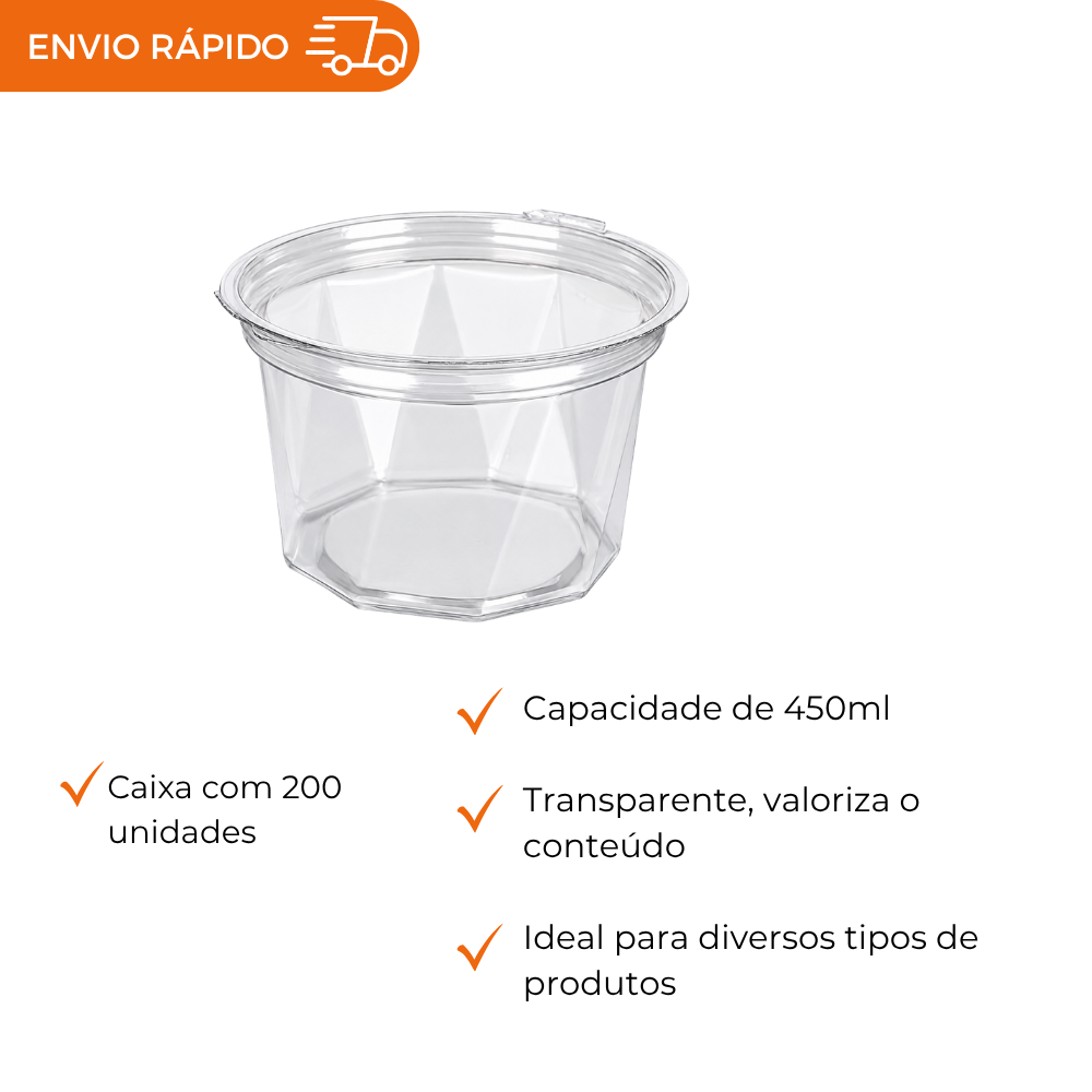 POTE 450ML PET RED. ARTICULADO - G 771D - CX C/200